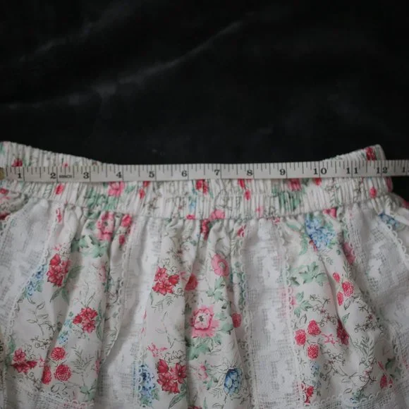 NWT Lace Floral Ruffle Vintage Victorian Mini Skirt. - Picture 9 of 11